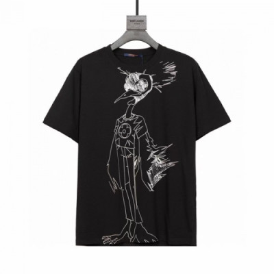 [루이비통]Louis vuitton 2021 Mm/Wm Logo Short Sleeved Tshirts - 루이비통 2021 남/녀 로고 반팔티 Lou02655x.Size(xs - l).블랙