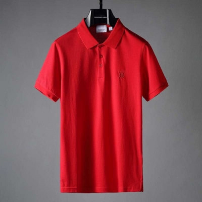 [버버리]Burberry 2021 Mens Logo Cotton Short Sleeved Tshirts - 버버리 2021 남성 로고 코튼 반팔티 Bur03729x.Size(m - 2xl).레드