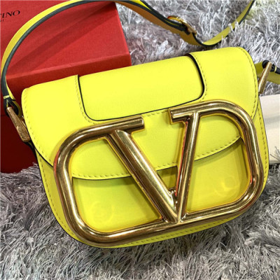 [발렌티노]Valentino 2021 Women's Garavani Supervee Shoulder Bag,18cm - 발렌티노 2021 여성용 가바니 슈퍼비 숄더백,18cm,VTB1035,옐로우