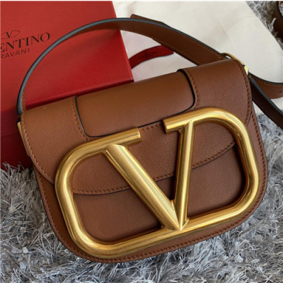 [발렌티노]Valentino 2021 Women's Garavani Supervee Shoulder Bag,18cm - 발렌티노 2021 여성용 가바니 슈퍼비 숄더백,18cm,VTB1040,브라운