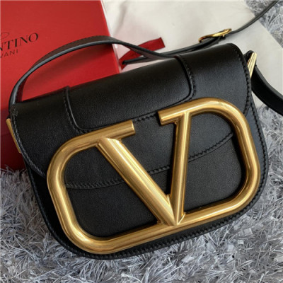 [발렌티노]Valentino 2021 Women's Garavani Supervee Shoulder Bag,18cm - 발렌티노 2021 여성용 가바니 슈퍼비 숄더백,18cm,VTB1045,블랙