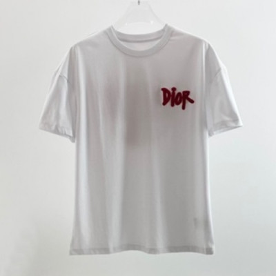[디올]Dior 2021 Mm/Wm Casual Crew-neck Short Sleeved Tshirts - 디올 2021 남/녀 캐쥬얼 크루넥 반팔티 Dio01163x.Size(s - 2xl).화이트