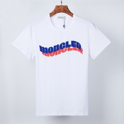 [매장판]Moncler 2021 Mens Logo Crew-neck Short Sleeved Tshirts - 몽클레어 2021 남성 로고 크루넥 반팔티 Moc02172x.Size(m - 3xl).화이트