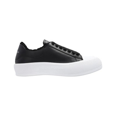 알렉산더맥퀸 남/녀 플림솔 로우탑 스니커즈 - Alexander Mcqueen Unisex Black Sneakers - alx0249x