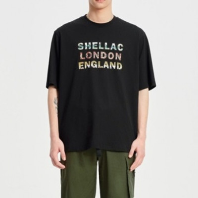 Shellac Mens Black Tshirts - 셸락 2021 남성 캐쥬얼 반팔티 She31x