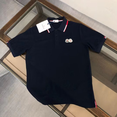 [매장판]Moncler 2022 Mens Logo Crew-neck Short Sleeved Tshirts - 몽클레어 2022 남성 로고 크루넥 반팔티 Moc02178x.Size(m - 2xl).네이비