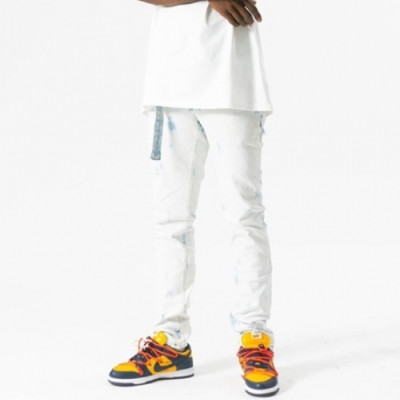 Off-white 2021 Mens Logo Denim Jeans - 오프화이트 2021 남성 로고 데님 청바지 Off0685x.Size(29 - 40).화이트