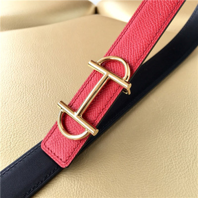 [매장판]Hermes 2021 Women's Leather Belt,2.5cm - 에르메스 2021 여성용 레더 벨트 2.5cm,HERBT0134,레드