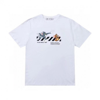 [오프화이트]Off-white 2021 Mm/Wm Printing Logo Crew - neck Cotton Short Sleeved Tshirts - 오프화이트 2021 남/녀 프린팅 로고 코튼 반팔티 Off0691x.Size(s - xl).화이트