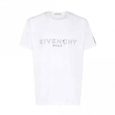 [지방시]Givenchy 2021 Mens Logo Short Oversize Tshirts - 지방시 2021 남성 로고 오버사이즈 코튼 반팔티 Giv0529x.Size(s - 2xl).화이트