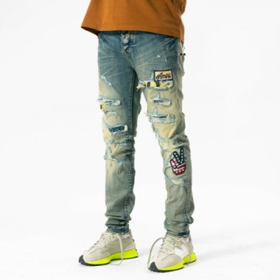 [매장판]Amiri 2021 Mens Trendy Denim Pants - 아미리 2021 남성 트렌디 데님 팬츠 Ami0172x.Size(29 - 40).블루