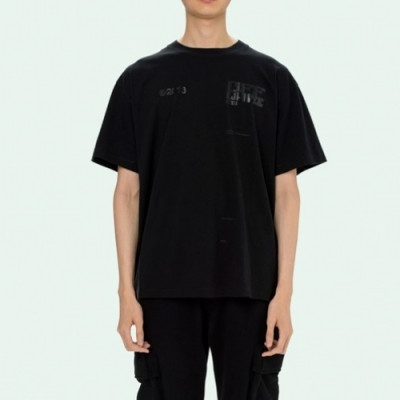 [오프화이트]Off-white 2021 Mm/Wm Printing Logo Crew - neck Cotton Short Sleeved Tshirts - 오프화이트 2021 남/녀 프린팅 로고 코튼 반팔티 Off0695x.Size(xs - l).블랙