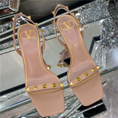 Valentino 2021 Women's Leather High Heel Sandal - 발렌티노 2021 여성용 레더 하이힐 샌들,Size(225-250),VTS0340,핑크