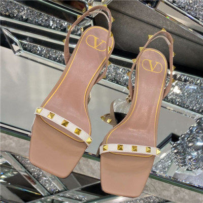 Valentino 2021 Women's Leather High Heel Sandal - 발렌티노 2021 여성용 레더 하이힐 샌들,Size(225-250),VTS0342,핑크