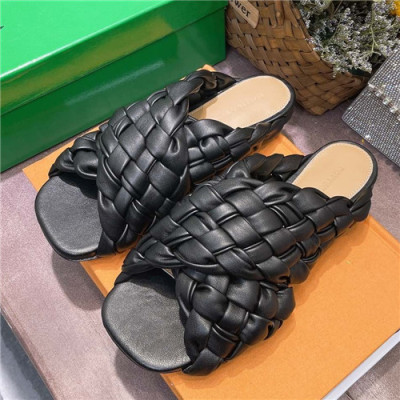 Bottega Veneta 2021 Women's Leather Slipper - 보테가베네타 2021 여성용 레더 슬리퍼,Size(225-250),BVS0330,블랙