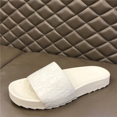 Dior 2021 Men's Leather Slipper - 디올 2021 남성용 레더 슬리퍼,Size(240-270),DIOS0345,화이트