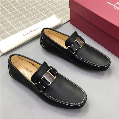 Salvatore Ferragamo 2021 Men's Leather Loafer - 페라가모 2021 남성용 레더 로퍼,Size(240-270),FGMS0535,블랙