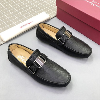 Salvatore Ferragamo 2021 Men's Leather Loafer - 페라가모 2021 남성용 레더 로퍼,Size(240-270),FGMS0537,블랙