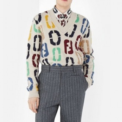 Fendi 2021 Mens Logo Buesiness Cotton Tshirts - 펜디 2021 남성 로고 비지니스 코튼 셔츠 Fen0959x.Size(m - 3xl).화이트