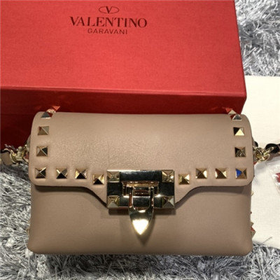 [발렌티노]Valentino 2021 Lockstead Shoulder Bag,16.5cm - 발렌티노 2021 락스터드 숄더백,16.5cm,VTB1080,카키