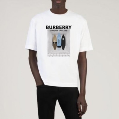 [버버리]Burberry 2021 Mm/Wm Logo Cotton Short Sleeved Tshirts - 버버리 2021 남/녀 로고 코튼 반팔티 Bur03826x.Size(m - 2xl).화이트