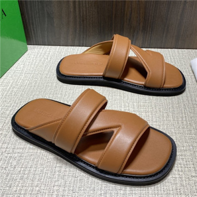 Bottega Veneta 2021 Men's  Leather Band Sandal - 보테가베네타 2021 남성용 레더 밴드 샌들,Size(240--270),BVS0335,카키