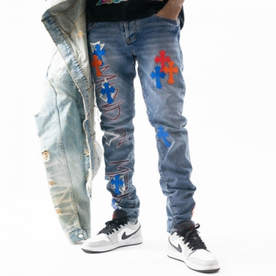 [크롬하츠]Chrom Hearts 2021 Mens Casual Denim Jeans - 크롬하츠 20201남성 캐쥬얼 데님 청바지 Chr0335x.Size(29 - 34).블루