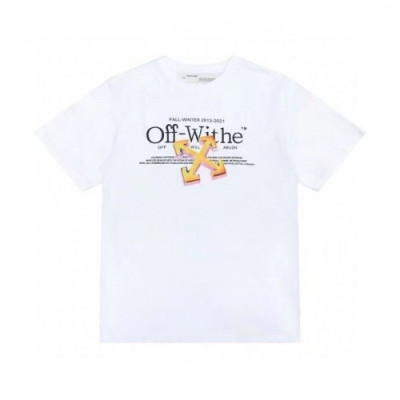 [오프화이트]Off-white 2021 Mm/Wm Printing Logo Crew - neck Cotton Short Sleeved Tshirts - 오프화이트 2021 남/녀 프린팅 로고 코튼 반팔티 Off0700x.Size(s - xl).화이트