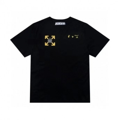 [오프화이트]Off-white 2021 Mm/Wm Printing Logo Crew - neck Cotton Short Sleeved Tshirts - 오프화이트 2021 남/녀 프린팅 로고 코튼 반팔티 Off0717x.Size(s - xl).블랙