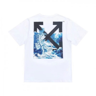 [오프화이트]Off-white 2021 Mm/Wm Printing Logo Crew - neck Cotton Short Sleeved Tshirts - 오프화이트 2021 남/녀 프린팅 로고 코튼 반팔티 Off0720x.Size(s - xl).화이트