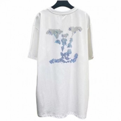 [매장판]Louis vuitton 2021 Mm/Wm Logo Short Sleeved Tshirts - 루이비통 2021 남/녀 로고 반팔티 Lou02756x.Size(m - 2xl).화이트