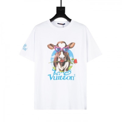 [매장판]Louis vuitton 2021 Mm/Wm Logo Short Sleeved Tshirts - 루이비통 2021 남/녀 로고 반팔티 Lou02766x.Size(xs - l).화이트