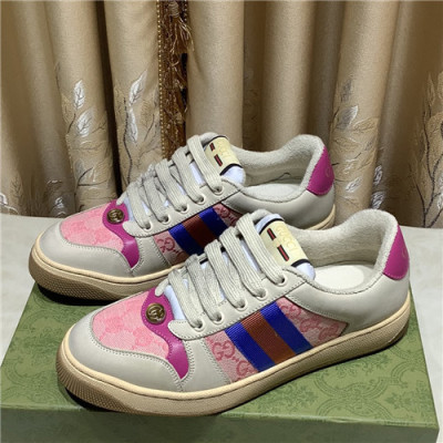 [매장판]Gucci 2021 Women's Leather Sneakers - 구찌 2021 여성용 레더 스니커즈,Size(225-250),GUCS1420,베이지