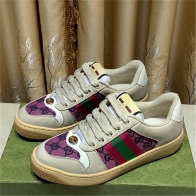 [매장판]Gucci 2021 Women's Leather Sneakers - 구찌 2021 여성용 레더 스니커즈,Size(225-250),GUCS1425,베이지