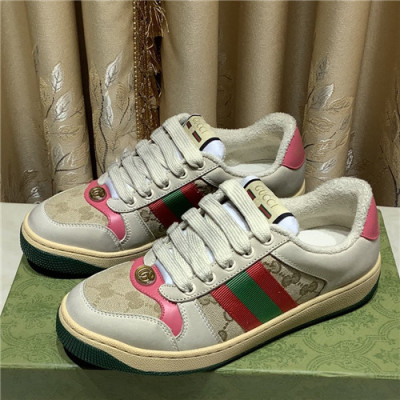 [매장판]Gucci 2021 Women's Leather Sneakers - 구찌 2021 여성용 레더 스니커즈,Size(225-250),GUCS1426,베이지