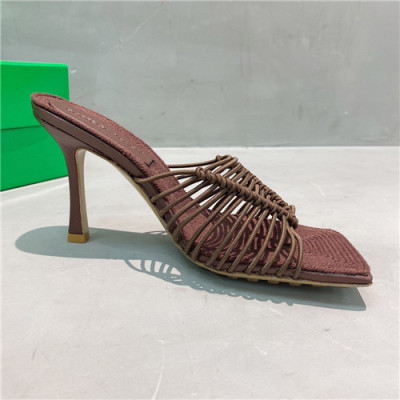 Bottega Veneta 2021 Women's High Heel Slipper,BVS0342 - 보테가베네카 2021 여성용 하이힐 슬리퍼,Size(225-250),브라운