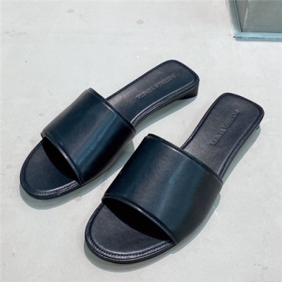 [베이직 아이템]Bottega Veneta 2021 Women's Leather Slipper,BVS0346 - 보테가베네타 2021 여성용 레더 슬리퍼,Size(225-250),블랙