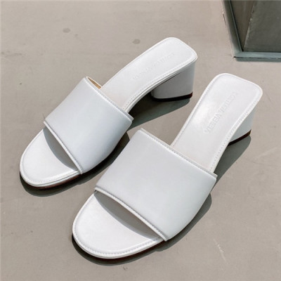 [베이직 아이템]Bottega Veneta 2021 Women's Leather Slipper,BVS0350 - 보테가베네타 2021 여성용 레더 슬리퍼,Size(225-250),화이트