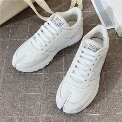 [모던한 디자인]Maison Margiela 2021 Women's Leather Sneakers,MMS0068 - 메종 마르지엘라 2021 여성용 레더 스니커즈,Size(225-250),화이트