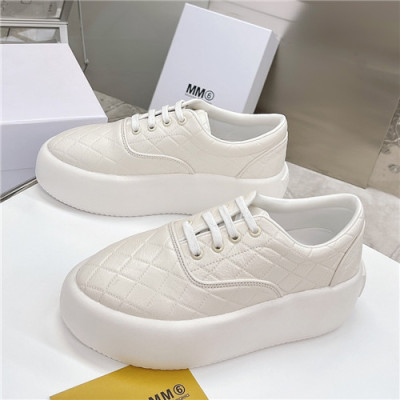 [귀여움 뿜뿜]Maison Margiela 2021 Women's Leather Sneakers,MMS0070 - 메종 마르지엘라 2021 여성용 레더 스니커즈,Size(225-250),화이트