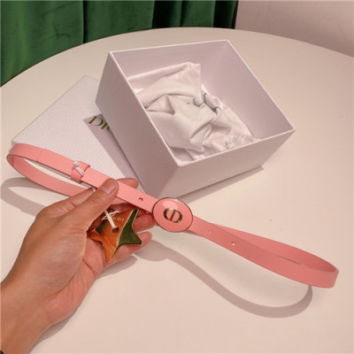 Dior 2021 Women's Leather Belt,1.5cm,DIOBT0061 - 디올 2021 여성용 레더 벨트,1.5cm,핑크