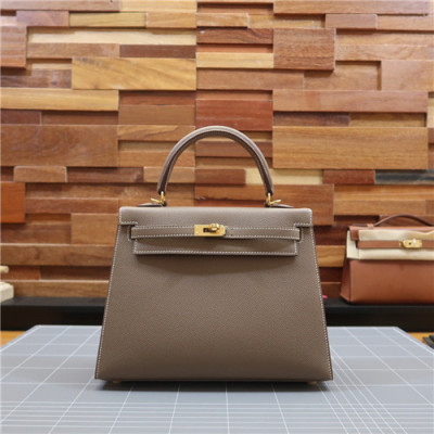 [에르메스]Hermes 2021 Kelly Epsom Tote Bag/Shoulder Bag,25cm,HERB0857 - 에르메스 2021 켈리 앱송 토트백/숄더백,25cm,카키