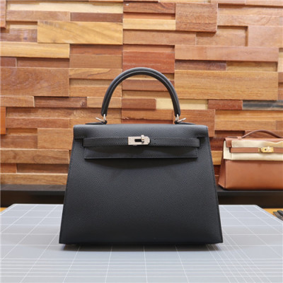 [에르메스]Hermes 2021 Kelly Epsom Tote Bag/Shoulder Bag,25cm,HERB0868 - 에르메스 2021 켈리 앱송 토트백/숄더백,25cm,블랙