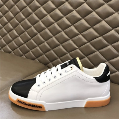 Dolce&Gabbana 2021 Men's Leatehr Sneakers,DGS0264 - 돌체앤가바나 2021 남성용 레더 스니커즈,Size(240-270),화이트