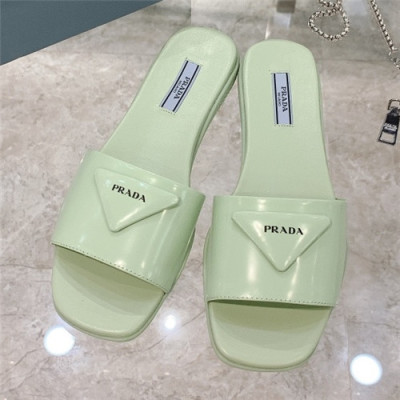 Prada 2021 Women's Leather Slipper,RAS0763 - 프라다 2021 여성용 레더 슬리퍼,Size(225-250),그린