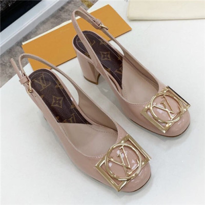 Louis Vuitton 2021 Women's Leather High Heel Sandal,LOUS1983 - 루이비통 2021 여성용 레더 하이힐 샌들Size(225-250),핑크