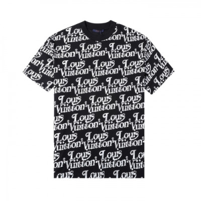 Louis vuitton  Mm/Wm Logo Short Sleeved Tshirts black - 루이비통 2021 남/녀 로고 반팔티 Lou02815x Size(s - xl) 블랙