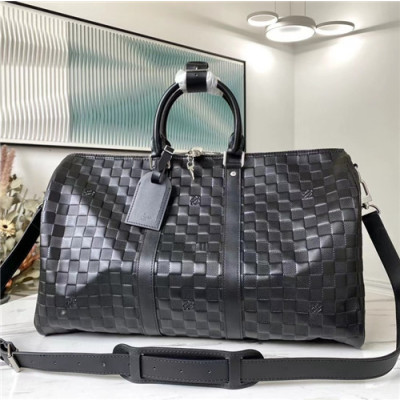 [수납력 짱]Louis Vuitton 2021 Men's Keepall Tote Bag/Cross Bag,45cm,N41145,LOUB2329 - 루이비통 2021 남성용 키폴 토트백/크로스백,45cm,블랙