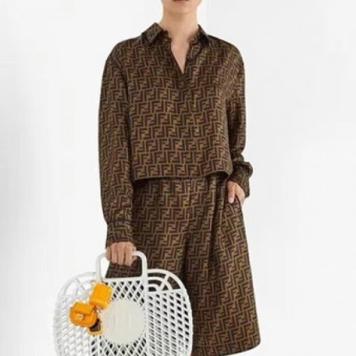 Fendi Mens Logo Buesiness Cotton Tshirts Camel - 펜디 2021 남성 로고 비지니스 코튼 셔츠 Fen0965x Size(s - l) 카멜