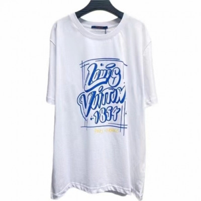 Louis vuitton  Mm/Wm Logo Short Sleeved Tshirts White - 루이비통 2021 남/녀 로고 반팔티 Lou02821x Size(s - xl) 화이트